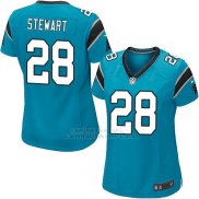 Camiseta Carolina Panthers Stewart Lago Azul Nike Game NFL Mujer