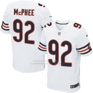 Camiseta Chicago Bears Mcphee Blanco Nike Elite NFL Hombre
