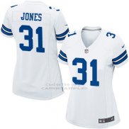 Camiseta Dallas Cowboys Jones Blanco Nike Game NFL Mujer