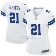 Camiseta Dallas Cowboys Sanders Blanco Nike Game NFL Mujer