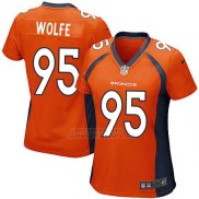 Camiseta Denver Broncos Wolfe Naranja Nike Game NFL Mujer