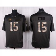 Camiseta Green Bay Packers Starr Apagado Gris Nike Anthracite Salute To Service NFL Hombre