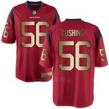 Camiseta Houston Texans Cushing Rojo Nike Gold Game NFL Hombre