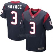 Camiseta Houston Texans Savage Profundo Azul Nike Elite NFL Hombre
