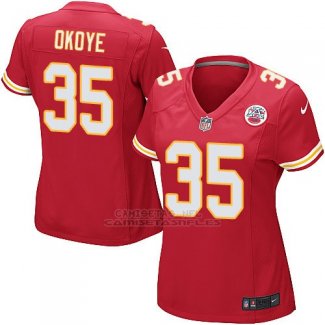 Camiseta Kansas City Chiefs Okoye Rojo Nike Game NFL Mujer