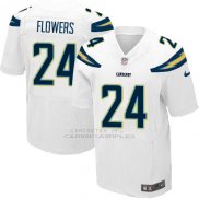 Camiseta Los Angeles Chargers Flowers Blanco Nike Elite NFL Hombre