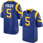 Camiseta Los Angeles Rams Foles Azul Nike Game NFL Hombre