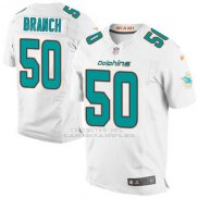 Camiseta Miami Dolphins Branch Blanco Nike Elite NFL Hombre