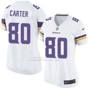 Camiseta Minnesota Vikings Carter Blanco Nike Game NFL Mujer