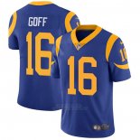Camiseta NFL Game Los Angeles Rams 16 Jared Goff Alternate Azul