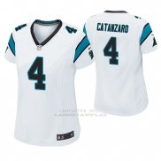 Camiseta NFL Game Mujer Carolina Panthers Chandler Catanzaro Blanco