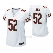 Camiseta NFL Game Mujer Chicago Bears Khalil Mack Blanco