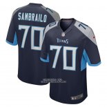 Camiseta NFL Game Tennessee Titans Ty Sambrailo 70 Azul