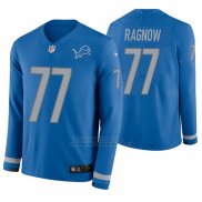 Camiseta NFL Hombre Detroit Lions Frank Ragnow Azul Therma Manga Larga