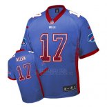 Camiseta NFL Hombre Elite Buffalo Bills 17 Josh Allen Azul Stitched Drift Fashion