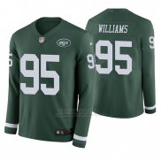 Camiseta NFL Hombre New York Jets Leonard Williams Verde Therma Manga Larga