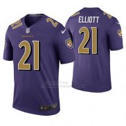 Camiseta NFL Legend Hombre Baltimore Ravens Deshon Elliott Violeta Color Rush