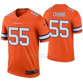 Camiseta NFL Legend Hombre Denver Broncos Bradley Chubb Naranja Color Rush