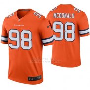 Camiseta NFL Legend Hombre Denver Broncos Clinton Mcdonald Naranja Color Rush