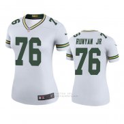 Camiseta NFL Legend Mujer Green Bay Packers Jon Runyan Jr. Blanco Color Rush