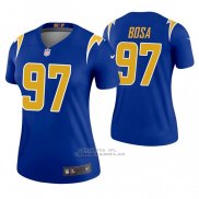 Camiseta NFL Legend Mujer Los Angeles Chargers 97 Joey Bosa 2nd Alterno Azul