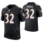 Camiseta NFL Limited Hombre Baltimore Ravens Eric Weddle Negro Legend
