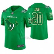 Camiseta NFL Limited Hombre Houston Texans Justin Reid St. Patrick's Day Verde