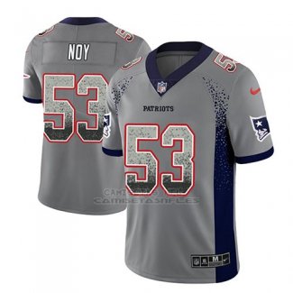 Camiseta NFL Limited Hombre New England Patriots Kyle Van Noy Gris 2018 Drift Fashion Color Rush