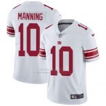 Camiseta NFL Limited Hombre New York Giants 10 Eli Manning Blanco Stitched Vapor Untouchable
