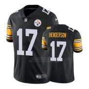Camiseta NFL Limited Hombre Pittsburgh Steelers Quadree Henderson Negro Vapor Untouchable Throwback