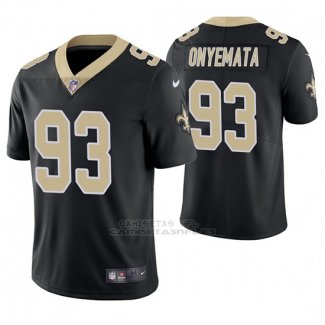 Camiseta NFL Limited Hombre Saints David Onyemata Negro Vapor Untouchable