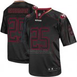 Camiseta NFL Limited Hombre San Francisco 49ers 25 Richard Sherman Negro Stitched