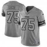 Camiseta NFL Limited Las Vegas Raiders Long Team Logo Gridiron Gris