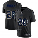Camiseta NFL Limited Los Angeles Rams Ramsey Logo Dual Overlap Negro