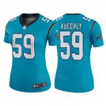 Camiseta NFL Limited Mujer Carolina Panthers 59 Luke Kuechly Azul