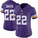 Camiseta NFL Limited Mujer Minnesota Vikings 22 Smith Violeta