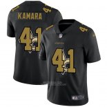 Camiseta NFL Limited New Orleans Saints Kamara Logo Dual Overlap Negro