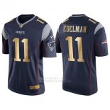 Camiseta New England Patriots Edelman Profundo Azul Nike Gold Game NFL Hombre