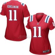 Camiseta New England Patriots Edelman Rojo Nike Game NFL Mujer