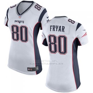 Camiseta New England Patriots Fryar Blanco Nike Game NFL Mujer