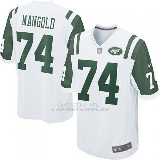Camiseta New York Jets Mangold Blanco Nike Game NFL Nino