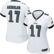 Camiseta Philadelphia Eagles Agholor Blanco Nike Game NFL Mujer