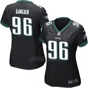 Camiseta Philadelphia Eagles Logan Negro Nike Game NFL Mujer