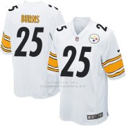 Camiseta Pittsburgh Steelers Burns Blanco Nike Game NFL Hombre
