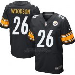 Camiseta Pittsburgh Steelers Woodson Negro Nike Elite NFL Hombre