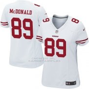 Camiseta San Francisco 49ers McDonald Blanco Nike Game NFL Mujer