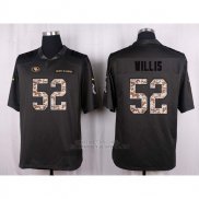Camiseta San Francisco 49ers Willis Apagado Gris Nike Anthracite Salute To Service NFL Hombre