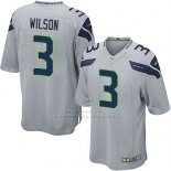 Camiseta Seattle Seahawks Wilson Gris Nike Game NFL Nino