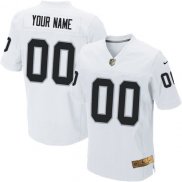 Camiseta Oakland Raiders Blanco Nike Gold Legend NFL Hombre