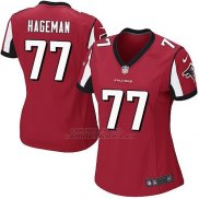 Camiseta Atlanta Falcons Hageman Rojo Nike Game NFL Mujer